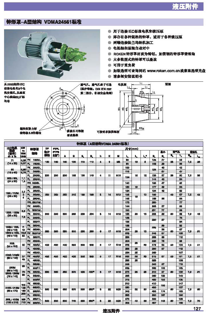 钟型罩-A型结构  VDMA24561